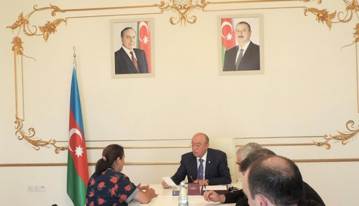 Minister Kemaleddin Heydarov receives citizens in Ujar